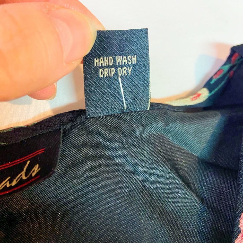 Sacred Threads Black Floral Patchwork Women's Ray… - image 5